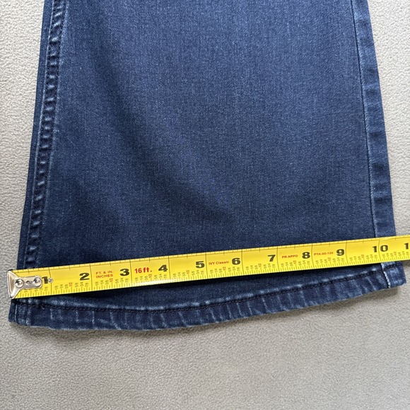 Free People Jeans Womens 27 Blue Indigo Flare Low‎ Rise Pull On Retro 70s Denim - Picture 7 of 12